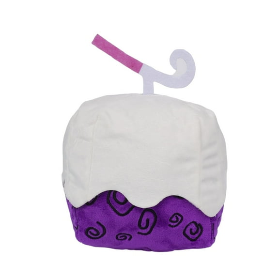 Miaobe Blox Fruits Plush Toy, 6" No Game Code Included Blox Stuffed Animal, Soft Fruits Hugging Plush Pillow Toy Gifts for Kids Child Teens Home Bedroom Decor (Dough)