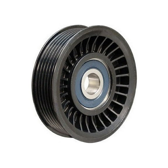 Grooved Pulley Accessory Belt Idler Pulley - Compatible with 2003 - 2014 Ford Expedition 2004 2005 2006 2007 2008 2009 2010 2011 2012 2013
