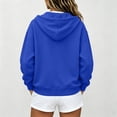 thumbnail image 4 of Zip Up Hoodie Women 2026 Long Sleeve Fall Winter Oversized Sweatshirts Zipper Oversized Cute Jackets with Pockets, 4 of 7