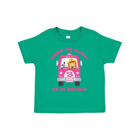 

Inktastic Fire Truck Girl 3rd Birthday Gift Toddler Toddler Girl T-Shirt
