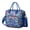 Blue-3, variant on Retro Farm Chicken Insulated Lunch Tote Bag - Leakproof Cooler Bag for Office, Picnic & Travel with Multi-Pocket Design - Cute Cartoon Egg & Hen Print