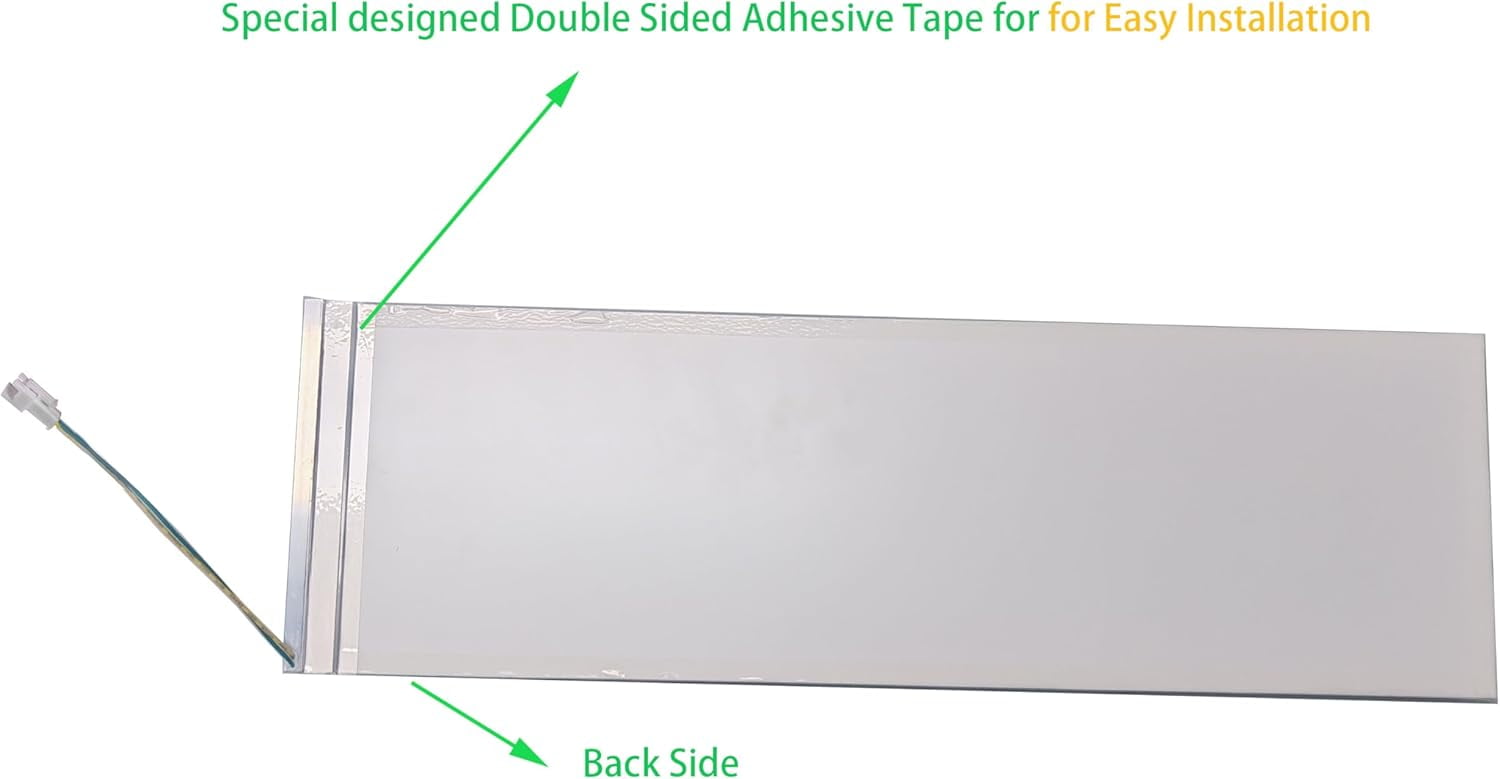 𝑼𝒑𝒈𝒓𝒂𝒅𝒆 W11048980 Refrigerator LED Light Assembly Replacement Compatible with Whirlpool Model Number WRQA59CNKZ Replace W11455230 W11470191 W11032355 W11032353, factory direct