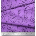 thumbnail image 3 of Soimoi Purple Rayon Fabric European Seeds Leaves Printed Fabric 1 Yard 58 Inch Wide, 3 of 3