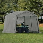 Shed-in-a-Box 6' x 6' x 6' Peak Style Storage Shed, Gray