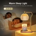 thumbnail image 5 of Candle Warmer, Candle Warmer Lamp with Timer & Dimmer Candle Warmer Height Adjustable for all Size Scented Candles, Candle Warmer with 2 * 50W Bulbs for Home Decor Mothers Day(Gold), 5 of 14