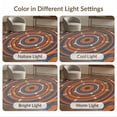 thumbnail image 7 of ODIKA Entrance Symmetrical Ring Decorative Circle Round Circular Made Non-Slip Chair-Friendly Floor for Dining Room, Under Table, Office, 7 of 7