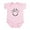 Petal Pink, variant on CafePress - Bike Smile Infant Bodysuit - Baby Light Bodysuit, Size Newborn - 24 Months