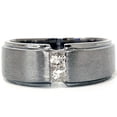 thumbnail image 2 of Pompeii 1/4ct Princess Cut Diamond Ring 14K Black Gold (G/H,SI), 2 of 3
