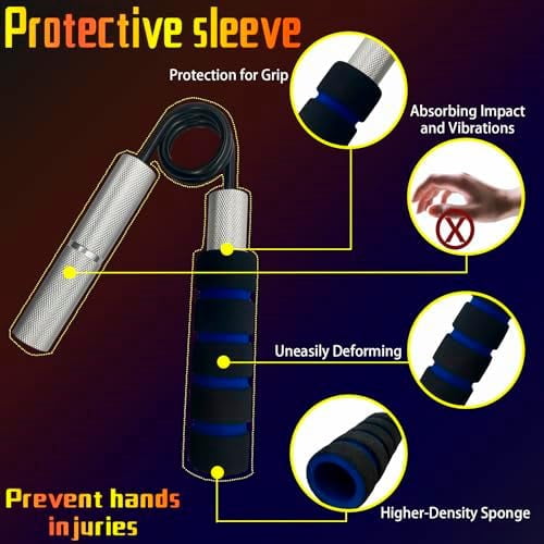 Grip Strength Trainer Set,50-300LB Hand Grip Strengthener,Hand Forearm strengthener 6 Pack, Workout equipment,Strength Training Exercisefor Hand Arm Forearm Wrist Finger