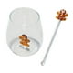 thumbnail image 2 of Vaso de Cristal Latte Agua Té Café Borosilicato Jengibre con Agitador para Regalar en Navidad Decoración de Cocina Uso Personal 400ml, 2 of 9
