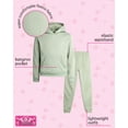 thumbnail image 6 of Real Love Girls' Jogger Set - 2 Piece Basic Fleece Pullover Hoodie and Sweatpants (7-16), 6 of 7