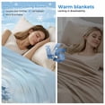 thumbnail image 2 of Hydrangeas Flowers Cooling Blanket, Lightweight Breathable Summer Throw Blanket with Double Sided Cold Effect,Coastal Seaside Starfish Summer Picnic Beach Blankets Bed Sheet for Hot Sleepers 40"x60", 2 of 8