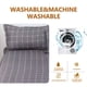 thumbnail image 5 of Juego de edredón tamaño matrimonial | Ropa de cama de 3 piezas para todas las estaciones | Microfibra de poliéster suave | Resistente al encogimiento y a la decoloración | Sábanas y fundas de, 5 of 6