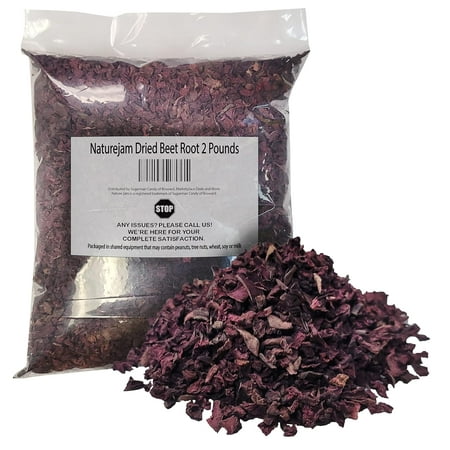 Naturejam Dried Beet Root 2 Pounds - Dehydrated Beetroot Cubes For Soups And Exotic Dishes-Vegetables For Emergency Food Storage And Camping or Backpacking