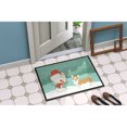 thumbnail image 2 of Carolines Treasures CK2060JMAT Pembroke Corgi Snowman Christmas Door Mat Indoor Rug or Outdoor Welcome Mat 24x36 Doormat, 2 of 4