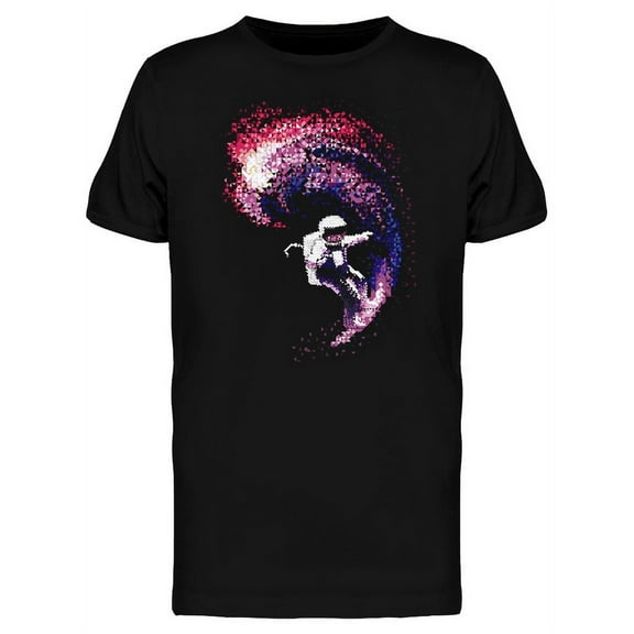 Astronaut In Space Surfing T-Shirt Men -Image by Shutterstock, Male XX-Large