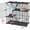 16.5"L x 12.6"W x 5.5"H, variant on Cat Cage, 3-Tier DIY Catio Cat Enclosures, 36" x 16" x 36" Cat Playpen Indoor & Outdoor with Hammock, Detachable Metal Wire Kennel Cats Crate, 3x1x3 Exercise Place for 1-2 Kitten/Squirrel