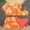 Orange, variant on OGLCCG Girls Swimsuit 4 Piece Bathing Suit Summer Hawaiian Print Bikini Set with Short Sleeve Tops and Sheer Mesh Cover Up Skirt 8-13 Years