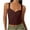 Coffee, variant on Posijego Ribbed Tank Tops for Women Camisole Crop Tops Summer Basic Undershirts Going out Tops