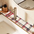 thumbnail image 2 of Yayeee Faucet Mat for Kitchen Sink 14.7" Diatomite Long Splash Guard Pad, Red Tartan, 2 Pack, 2 of 7