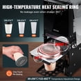 thumbnail image 3 of VEVOR Fully Automatic Cup Sealing Machine, 500-650 Cups/H, Cup Sealer Machine for 180 mm Tall & 90/95 mm Cup, Electric Tea Sealer, Black, 3 of 9