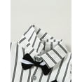 thumbnail image 6 of CARETOO Baby Boy Clothes 0-18 Months Formal Long Sleeve Striped Dress Shirt Suspender Pants Outfit, 6 of 13