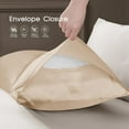 thumbnail image 5 of Satin Pillowcase Queen Pillow Cases Set of 2 Silky Pillow Cover with Envelope Closure,Taupe 20x30 inches MYDOMIC, 5 of 9