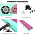 thumbnail image 5 of CEOKS 3m/10ft 4inch Thick Inflatable Air Track Tumbling Gymnastic Mat Floor Home Training W/ Pump Fbsport, Pink&Green, 5 of 9