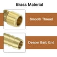 thumbnail image 4 of Brass Hose Barbed Elbow Fitting, 3/8" Barbx3/8" NPT Male 90 Degree, 4 of 6