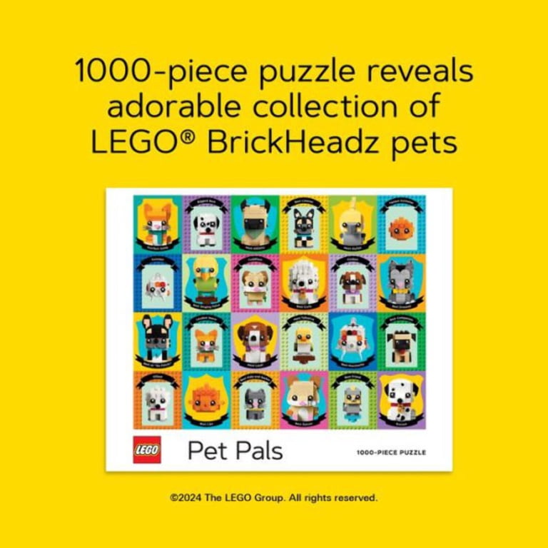 LEGO, Puzzle, Pet Pals 1000-piece, Includes BrickHeadz Pets