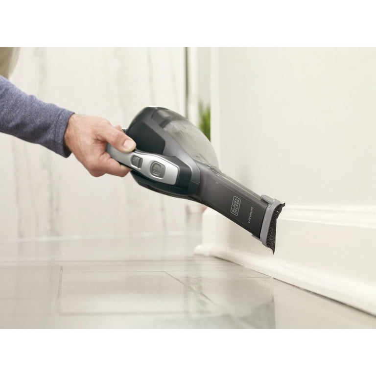 BLACK+DECKER Cordless Lithium Hand Vacuum (Titanium), HLVA325BS21 
