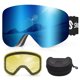 thumbnail image 1 of Gafas de esquí Snowalva sin marco para snowboard con lente magnética UV400, 1 of 7