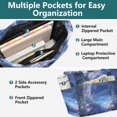 thumbnail image 3 of FORMRS Tote Bag for Women Quilted Large Capacity Travel Work Carry On Shoulder Handbag, Crystal Ball, 3 of 7