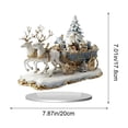 thumbnail image 3 of Darzheoy Christmas Santa Figurine, Sleigh Acrylic Tabletop Ornament, Winter Holiday Gift Accent, Christmas Decorations Indoor for Home Table Shelf Mantel, 3 of 7