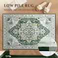 thumbnail image 6 of 2x6 Runner Rug Non Slip Carpet Runners for Hallway 6ft Fall Runner Rugs with Rubber Backing Rug Runner for Kitchen Bedroom Vintage Distressed Rug (Brick Red), 6 of 6