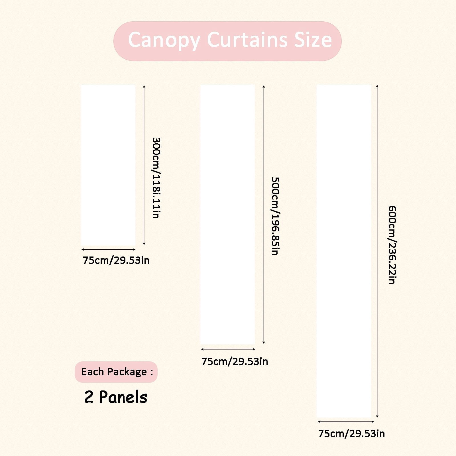 Canopy Bed Curtains Princess Bed Canopy Scarf Valance for Full/Queen Metal Bed Frame,Wood Frame Bed-2 Panel Sheer Curtain Canopy Bed Drapes