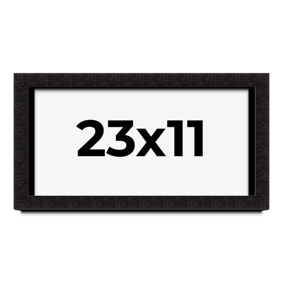 23x11 Shadow Box Black Solid Wood Display Picture Frame | 1 Inch Rabbet Depth | | 1.375 Inch