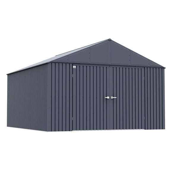 Arrow Elite 12 x 14 x 8 ft Anthracite Steel Storage Shed