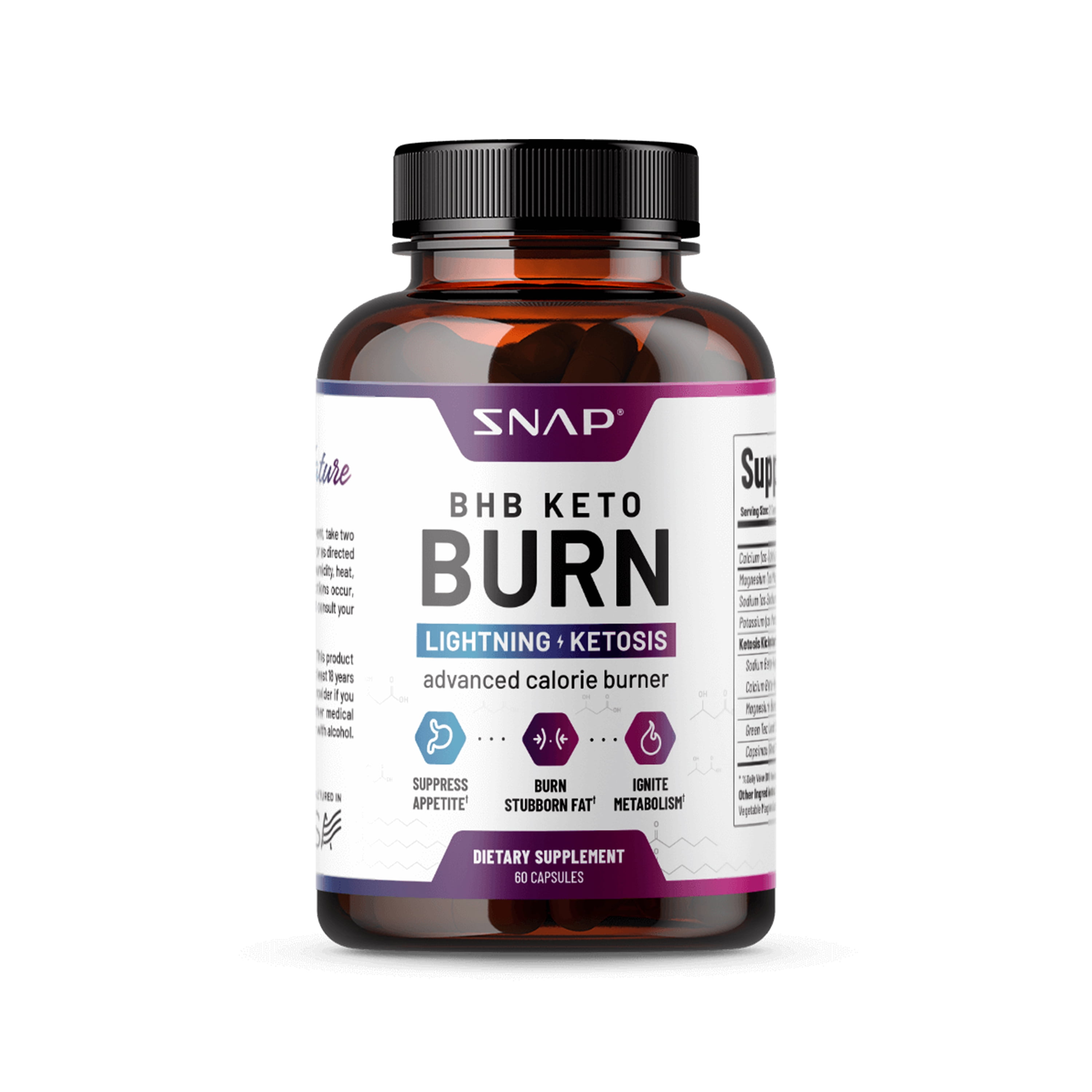 Advanced Bhb Keto Burn Diet Pills Weight Loss Supplement Lightning Ketosis Calorie Burner Boost Energy Metabolism 60 Capsules Walmart Com