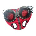 thumbnail image 4 of jinwen Lunettes de Course Haute Performance Portables Coupe-Vent pour Chevaux Rouge, 4 of 9