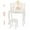 White, variant on Costway Kids Vanity Set Princess Vanity Table & Chair Set with Lighted Mirror White