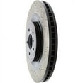thumbnail image 4 of StopTech 127.42100L StopTech Sport Rotors; Drilled And Slotted; Front Left;13.98 in. Dia.; 1.94 in. Height; Fits select: 2010-2013 INFINITI G37, 2014-2015 INFINITI Q50 BASE/PREMIUM/SPORT, 4 of 5