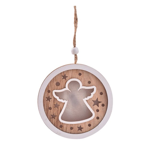 Ounissouiy Adorno de escritorio, decoración de mesa, colgante de Navidad, accesorios multiusos para el hogar, artesanía, accesorios luminosos para Kits de decoración para fiestas patrón de ángel Ounissouiy HA069460-02