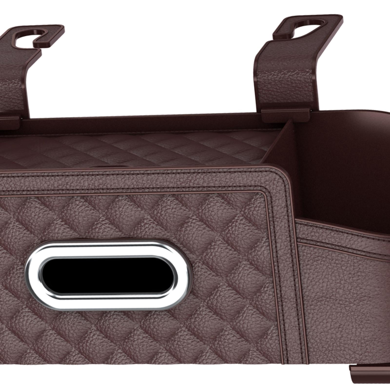 Baoblaze Car Backseat Organizer Storage Box Auto Interior Decoration Drink Cup Holder Dark Khaki