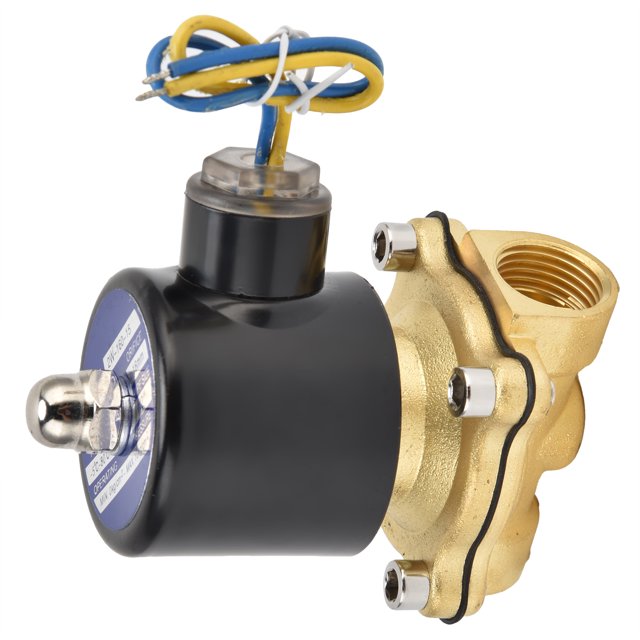 Électrovanne Normalement Fermée, 1/2" Pas de Bavures Électrovanne à Diaphragme à Action Directe pour Gaz d'Air d'Eau