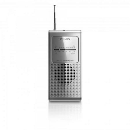 Philips Portable Analogue Radio FM/AM Tuning with 3.5mm Audio AE1500 Silver