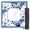Blue & White, variant on 31.5" Mahjong Mat with Carry Bag 0.08inThick Non Slip Rubber Table Cover Noise Reduction Mahjong Tabletop Protector Square Mat for Card Game and Family Game Night