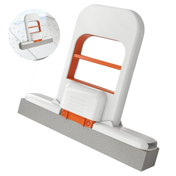 Efoee Mini Foldable Desktop Mop,Portable Self-Squeeze Sponge Mop, Wet And Dry Use Cleaning Bathroom,Kitchen Counter Tops,Tea Table,Car Window Glass,Mirror,1pc