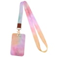 thumbnail image 1 of Ransitute R2808 Minimalistic Color Rendering Lanyard Card ID Holder Car KeyChain ID Card Pass Phone Badge Keyring Holder Jewelry 6, 1 of 6