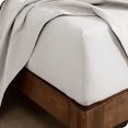 thumbnail image 3 of Bare Home Flannel Fitted Sheet, 100% Cotton, Heavyweight, Deep Pocket, Queen, White, 3 of 5